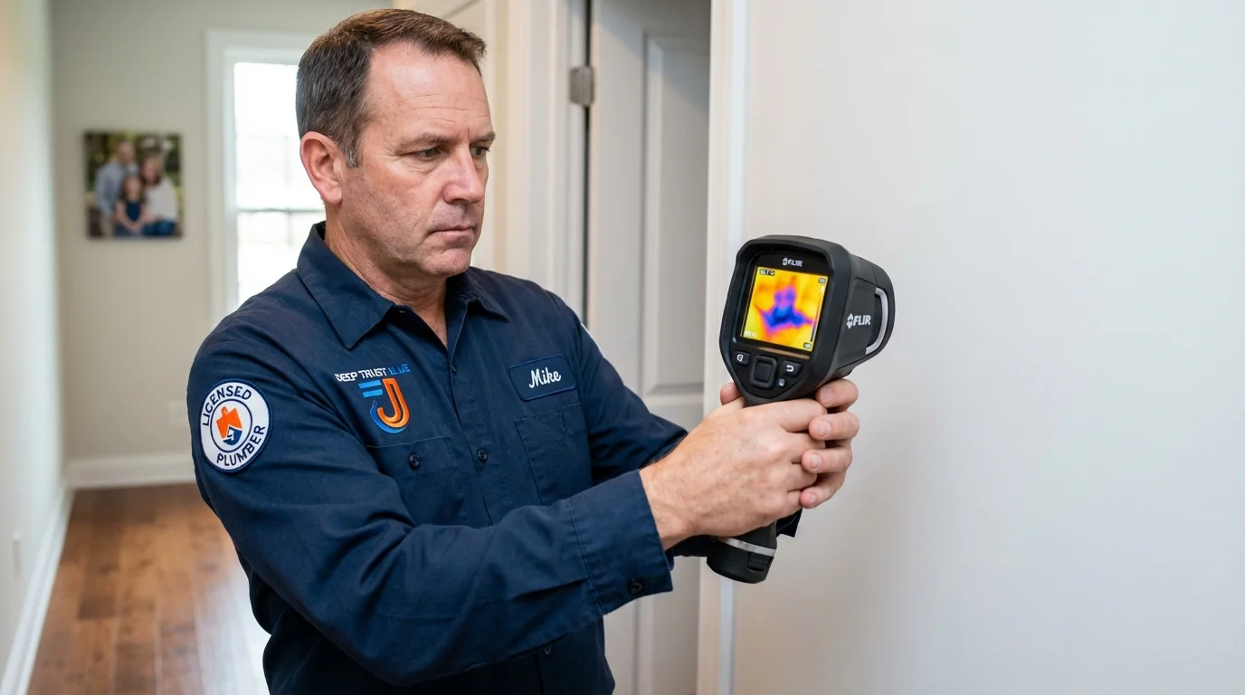 Thermal imaging leak detection by Johns Plumbing LLC in Sibley